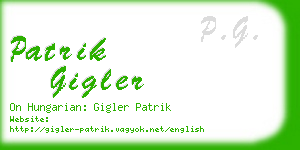 patrik gigler business card
